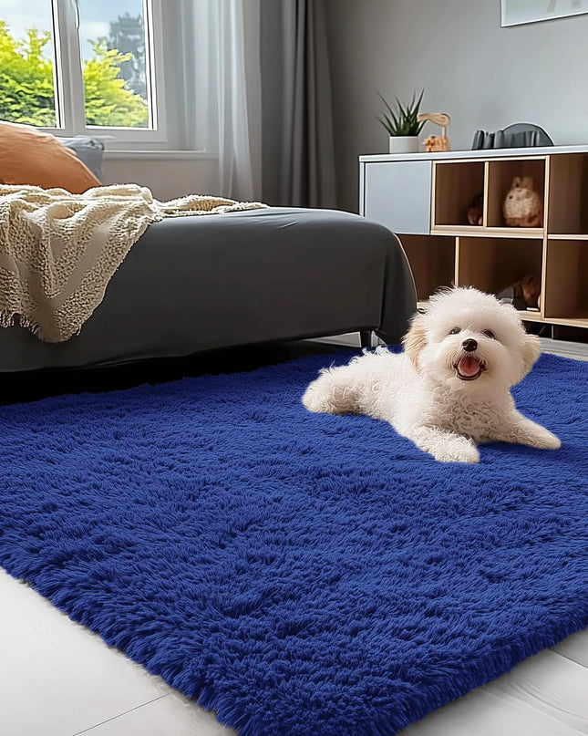 Olanly Large Fluffy Shaggy Area Rug - Soft Plush Indoor Carpet
