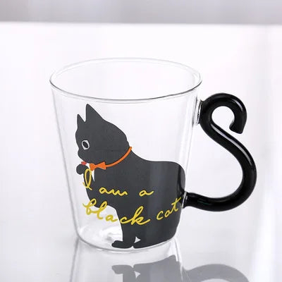 250ml Cute Cat Mugs Coffee Cups with Handle