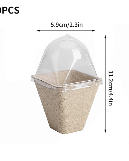 10/20PCS Biodegradable Nursery Seedling Cups - Ideal for Germination