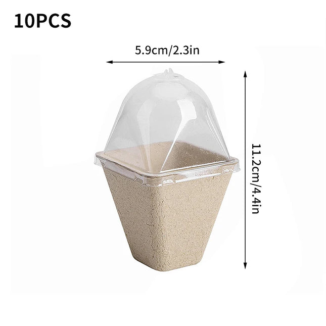 10/20PCS Biodegradable Nursery Seedling Cups - Ideal for Germination