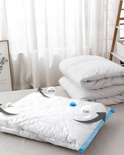 Clothes Storage Vacuum Bags - Compression Organizer with Hand Pump