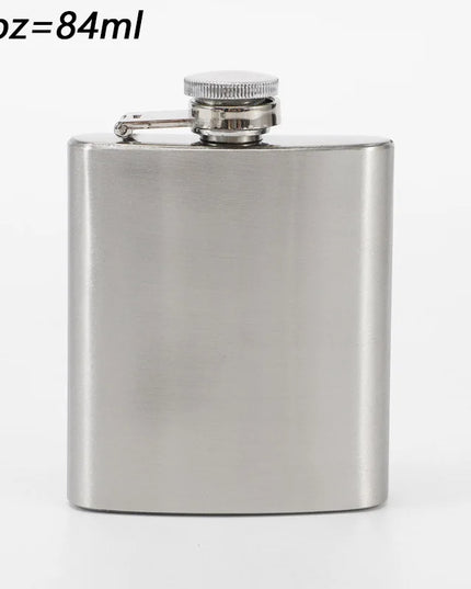 High-Quality Stainless Steel Hip Flask - 1-10 oz Portable Drinkware