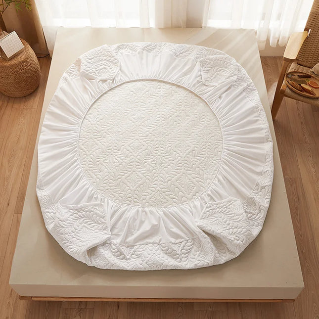 Anqianny Waterproof Mattress Protector - Soft Solid Color Bedding