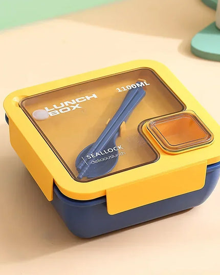 850ml/1100ml Lunch Box Microwave Portable Bento Boxes with Tableware for Kids