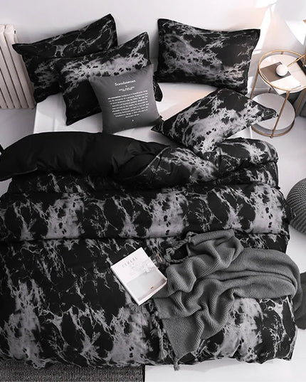 Anqianny 3pcs Duvet Cover Set - Modern Print Quilt & Pillow Cases
