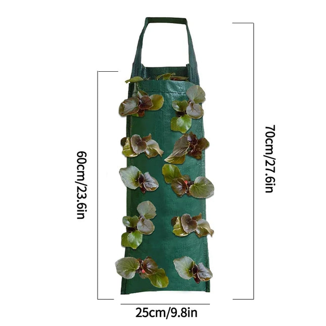 Vertical Garden Hanging Grow Bags - Indoor Outdoor Planter Pots for Vegetables