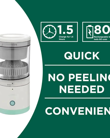 Fully Automatic Portable Fruit Juicer - Residue Separation and Spiral Design