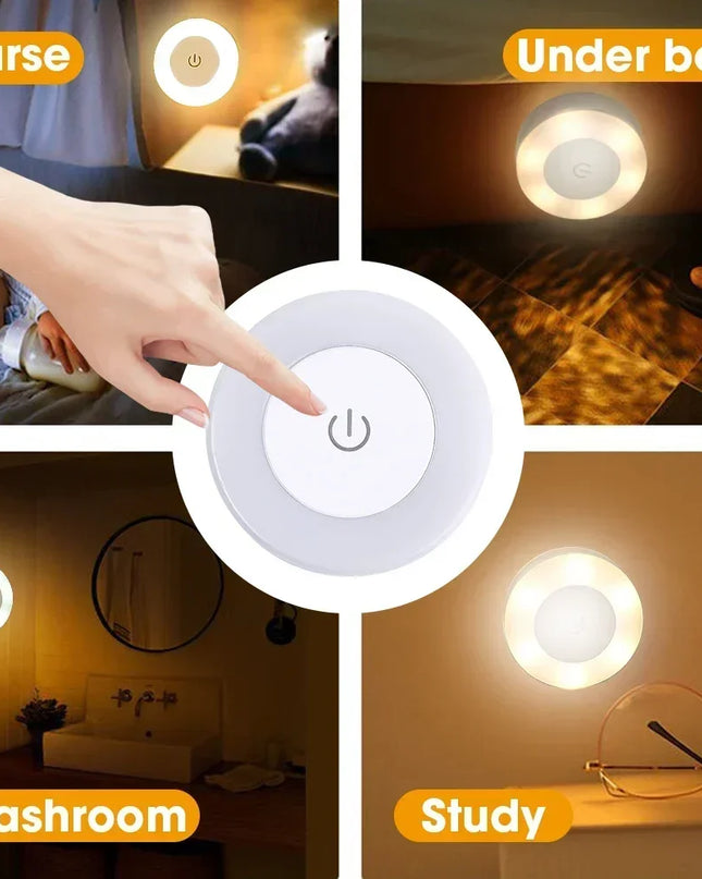 Led Light Portable USB Rechargeable Night Light for Living Room and Bedroom Lighting