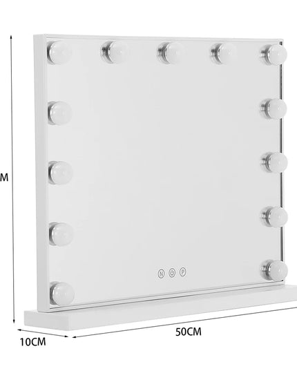 Modishion LED Makeup Mirror - Adjustable Color & Brightness for Flawless Makeup