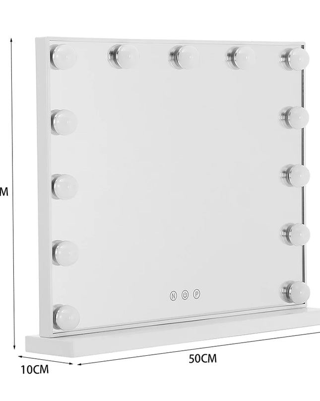 Modishion LED Makeup Mirror - Adjustable Color & Brightness for Flawless Makeup