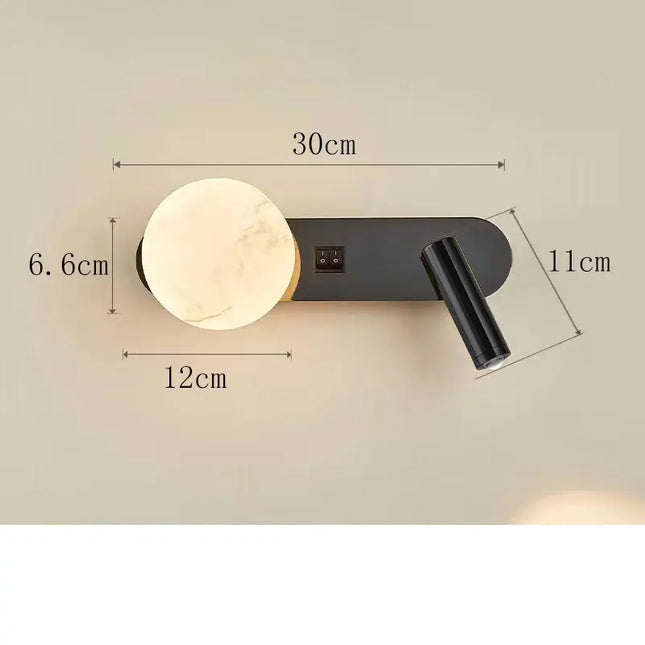 Modern Black & White Wall Lamp - Minimalist Designer Lighting