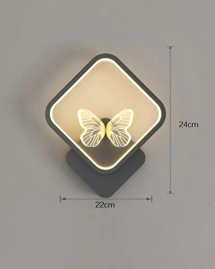 Modern Golden Butterfly LED Wall Lamp - Stylish Home Decoration