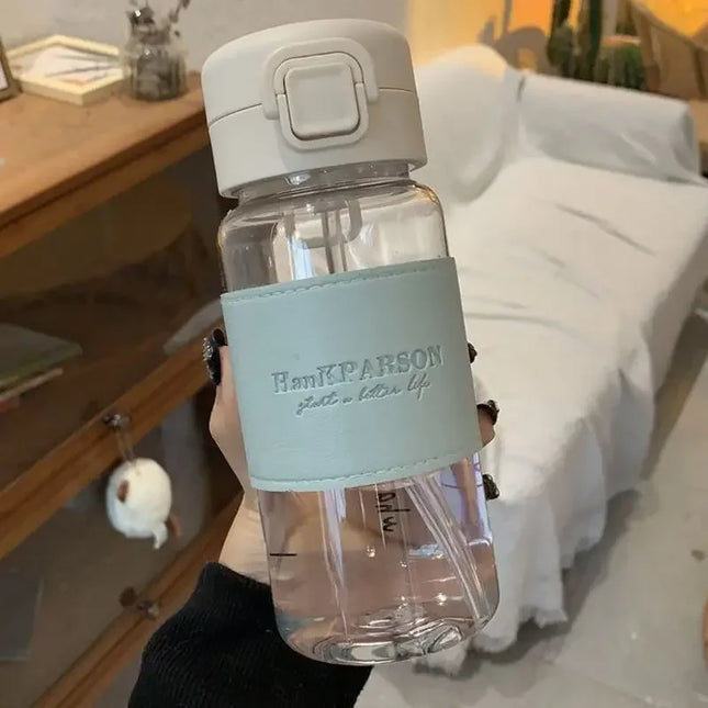 500ml Portable Water Bottle with Straw