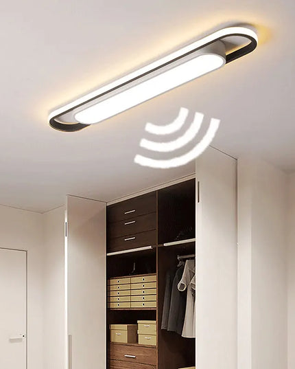 Modern LED Ceiling Light for Living Room -  Long Strip, Minimalist Design