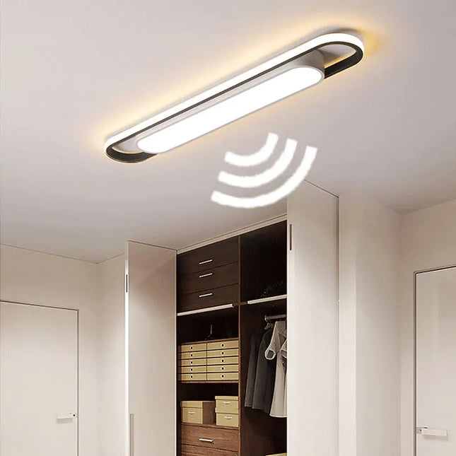 Modern LED Ceiling Light for Living Room -  Long Strip, Minimalist Design