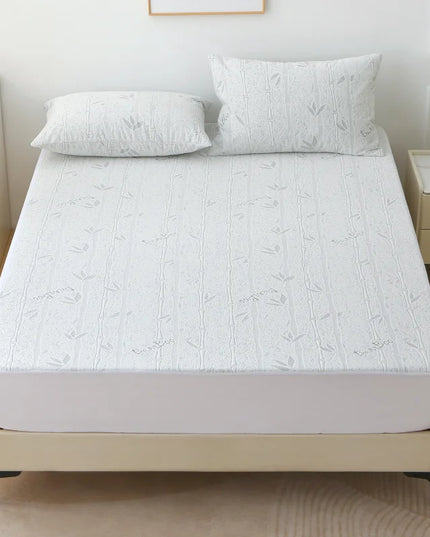 Anqianny Bamboo Fiber Mattress Protector - Waterproof, Ultra-Soft Cover