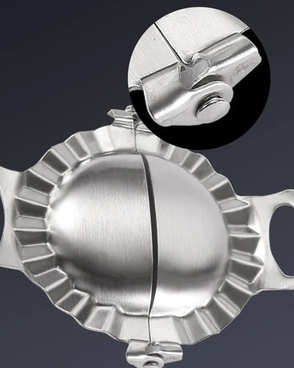 Manual Dumpling Maker - 304 Stainless Steel Jiaozi Device for Easy Cooking