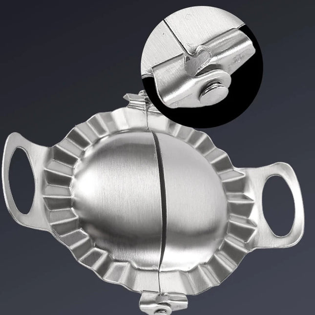Manual Dumpling Maker - 304 Stainless Steel Jiaozi Device for Easy Cooking