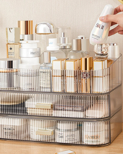 Modishion Large Capacity Makeup Organizer - 2 Drawers, Stylish Design