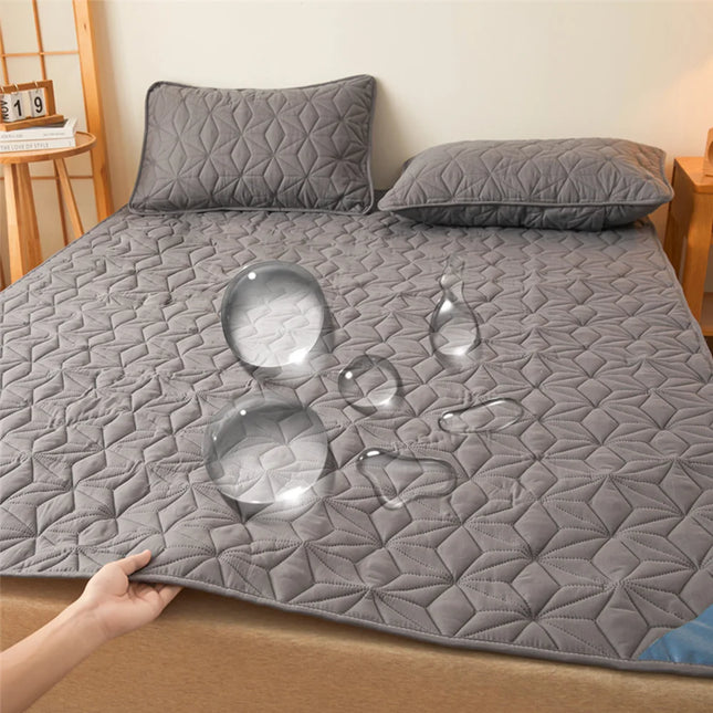 Anqianny Waterproof Mattress Topper - Quilted Protector for Beds