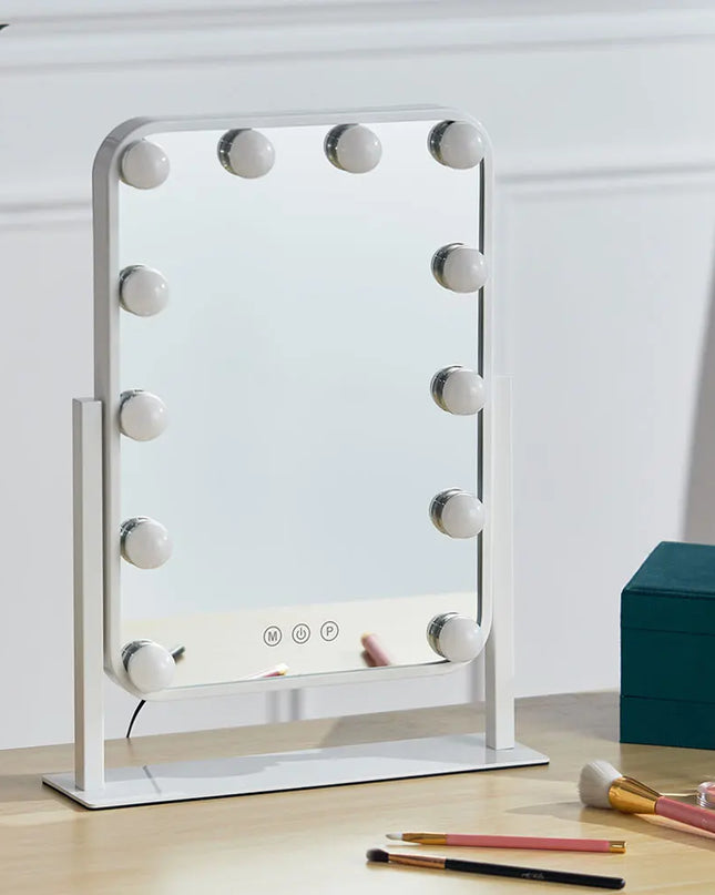 Modishion Hollywood Makeup Mirror - 12 LED Lights, Smart Control