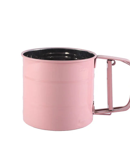 Handheld Stainless Steel Flour Sifter - Semi-Automatic Baking Tool