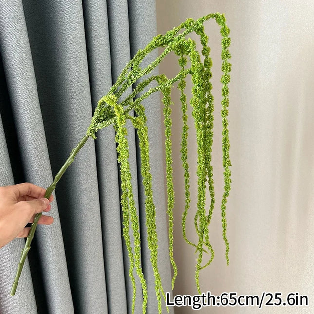 Simulation Green Plants Artificial Weeping Willow Fake Plants Branch Wedding Background Decoration Stage Arrangement Decorative