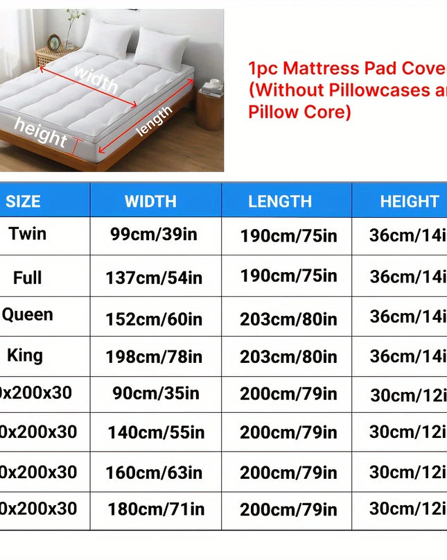 Anqianny Quilted Cooling Mattress Topper - Extra Thick & Soft Comfort