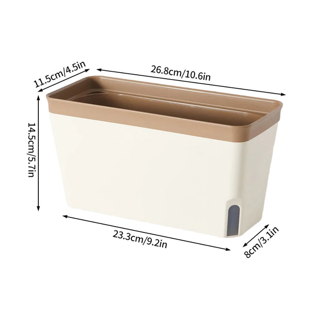 Thickened Plastic Flower Pot - Self-Watering Double-Layer Design for Plants