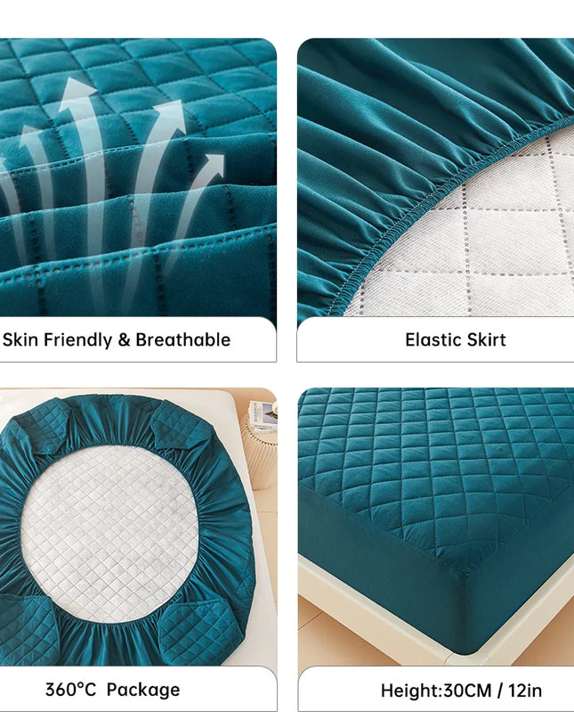 Anqianny 3D Air Fabric Waterproof Mattress Protector - Soft and Breathable