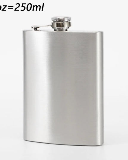 High-Quality Stainless Steel Hip Flask - 1-10 oz Portable Drinkware