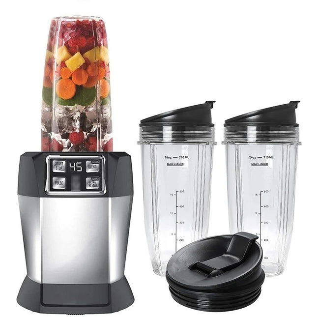 Y21A Replacement 24Oz Cups with Spout Lid for Nutri Ninja Blenders