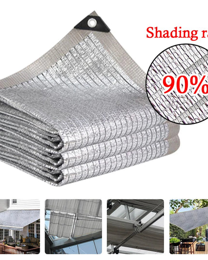 Aluminum Foil Sunshade Net - UV Protection & 90% Heat Reflective Insulation