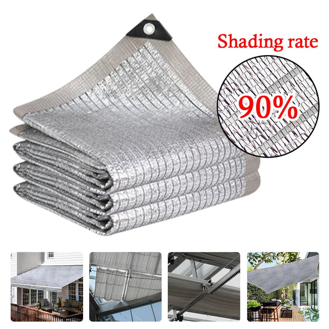 Aluminum Foil Sunshade Net - UV Protection & 90% Heat Reflective Insulation