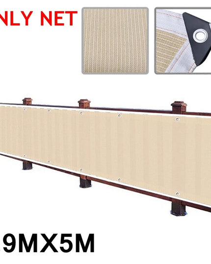 Sun Shade Net for Balcony Privacy - Outdoor Garden Shelter Screen