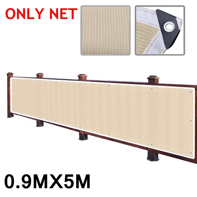 Sun Shade Net for Balcony Privacy - Outdoor Garden Shelter Screen