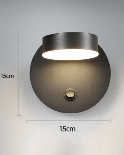 Modern Simple LED Wall Lamps - Rotatable Bedside Reading Light