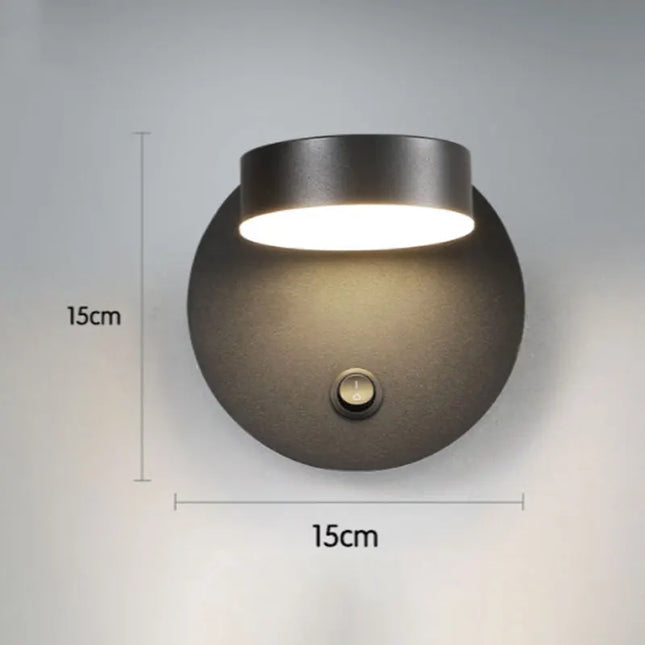 Modern Simple LED Wall Lamps - Rotatable Bedside Reading Light