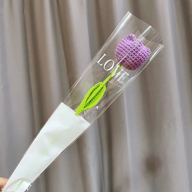Hand-Knitted Crochet Flower Bouquet - Perfect Gift for Weddings & Graduations