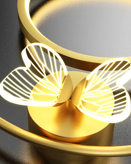 Modern Golden Butterfly LED Wall Lamp - Stylish Home Decoration