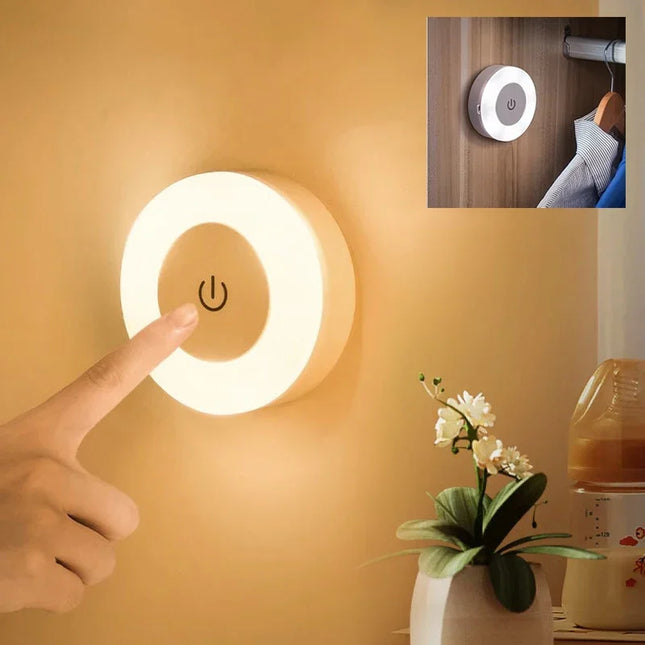 Led Light Portable USB Rechargeable Night Light for Living Room and Bedroom Lighting