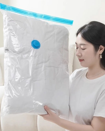 Clothes Storage Vacuum Bags - Compression Organizer with Hand Pump