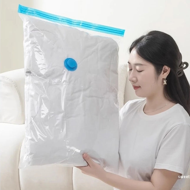 Clothes Storage Vacuum Bags - Compression Organizer with Hand Pump