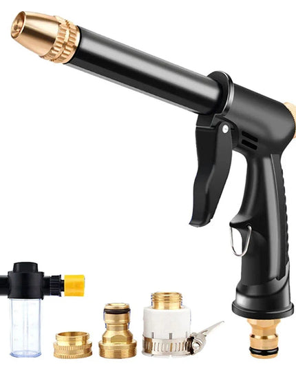 High Pressure Water Gun for Car Wash - Adjustable Spray Patterns & Nozzle