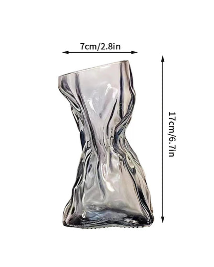 Glass Transparent Flower Vase Creative Designed Hydroponics Plants Pot Fresh Flowers Arrangement Bottle Table Desktop Ornaments