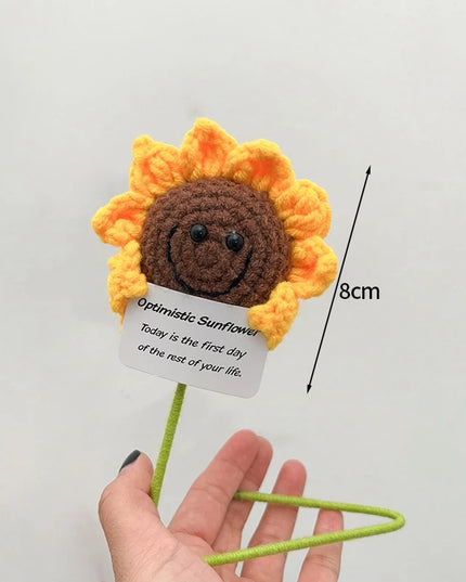Positive Crochet Bee Miniature Decor - Kawaii Fruit & Vegetable Ornament