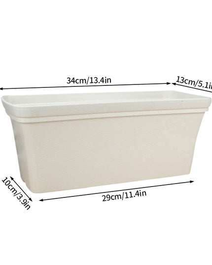 High-quality Gardening Flower Pot Thicken Plastic Planting Pot Balcony Vegetable Flower Pot Rectangular Planting Planters