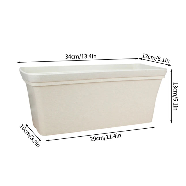 High-quality Gardening Flower Pot Thicken Plastic Planting Pot Balcony Vegetable Flower Pot Rectangular Planting Planters