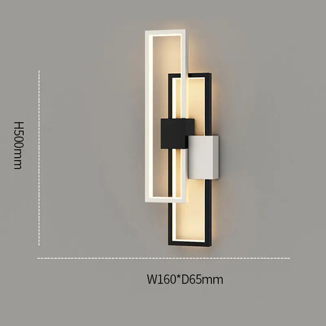Modern Square Wall Lamp - Stylish Design for Bedroom & Living Room