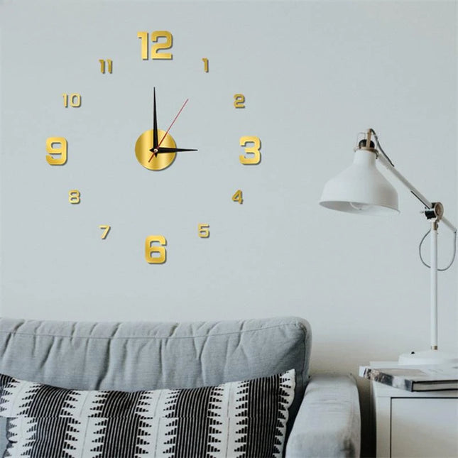 Creative Frameless DIY Wall Clock Wall Decoration